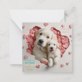 Always my Mother – ドッグママ&ベビー母の日 ノートカード (正面)