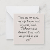 Always my Mother – ドッグママ&ベビー母の日 ノートカード (裏面)