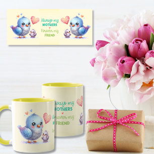 Always my Mother – バードママ&ベビーイエロー マグカップ
