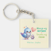 Always my Mother – バードママ&ベビー キーホルダー (正面)