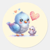 Always my Mother – バードママ&ベビー ラウンドシール (正面)
