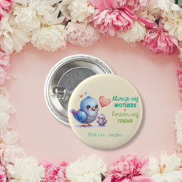 Always my Mother – バードママ&ベビー 缶バッジ