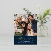 Always Navyミニマメリーリストの写真 箔シーズンポストカード (立ち正面)