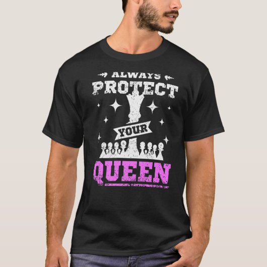 Always protect your queen chess Premium Tシャツ (正面)