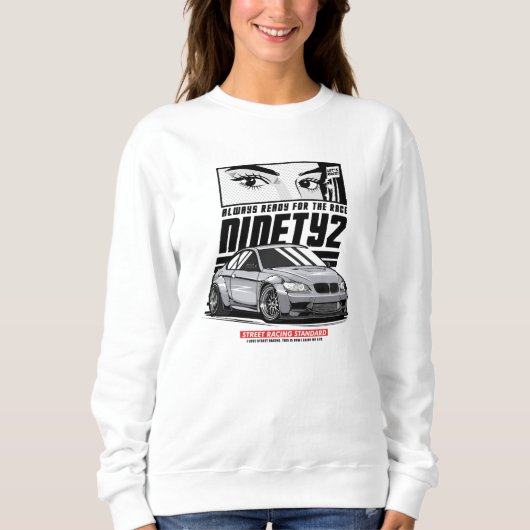 Always Ready for the Race スウェットシャツ (正面)