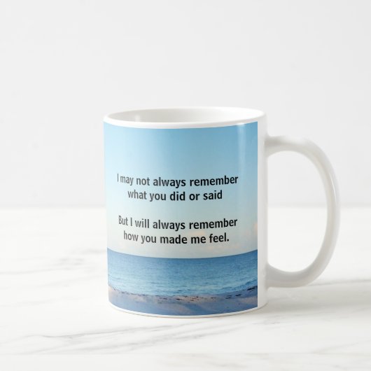 "Always Remember"  コーヒーマグカップ (右)