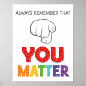 Always Remember That You Matter Classroom Poster ポスター (正面)