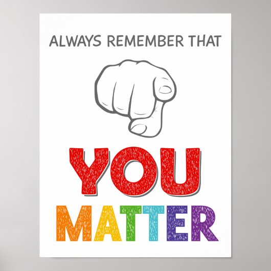 Always Remember That You Matter Classroom Poster ポスター (正面)