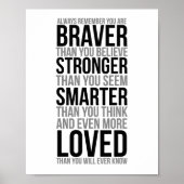 Always Remember You Are Braver ポスター (正面)