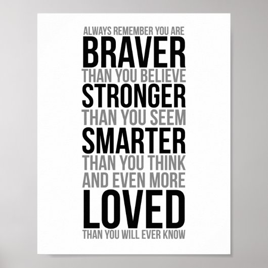 Always Remember You Are Braver ポスター (正面)