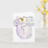 Always Remember You Are Braver Than You Believe Mo カード (黄色い花)