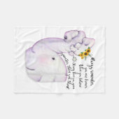 Always Remember You Are Braver Than You Believe Mo フリースブランケット (正面(横))