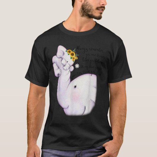 Always Remember You Are Braver Than You Believe Mo Tシャツ (正面)