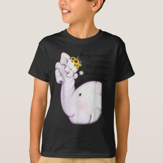 Always Remember You Are Braver Than You Believe Mo Tシャツ (正面)