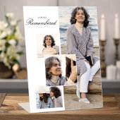 Always Remembered — Modern Memorial Photo Collage 台座サイン