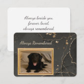 Always Remembered Pet Loss Photo Sympathy Card (正面/裏面)