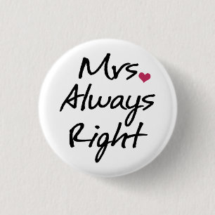Always Right夫人 缶バッジ