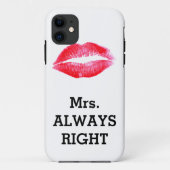 Always Right Funny夫人 Case-Mate iPhoneケース (裏面)