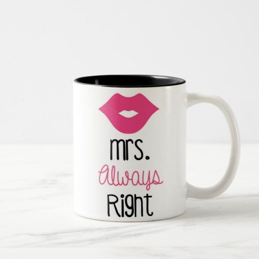 Always Right Mug夫人 ツートーンマグカップ (右)