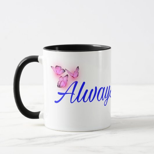 Always – Romantic Minimalist Mug マグカップ (左)