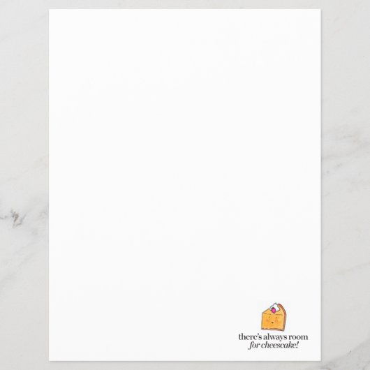 Always Room for Cheesecake チラシ (正面)