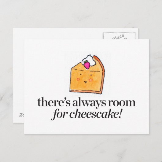 Always Room for Cheesecake ポストカード (正面/裏面)