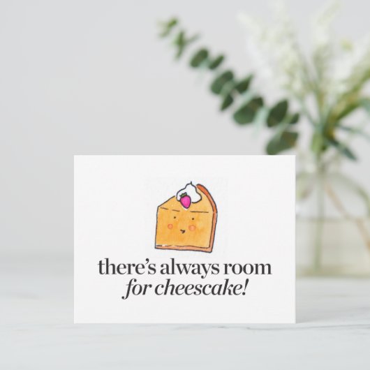 Always Room for Cheesecake ポストカード (スタンド正面)