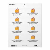 Always Room for Cheesecake ラベル (フルシート)