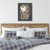 Always Room for Coffeeタイポグラフィ キャンバスプリント (インサイチュ (寝室))
