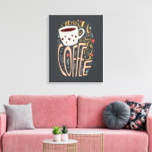 Always Room for Coffeeタイポグラフィ キャンバスプリント (インサイチュ (リビング))