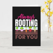 Always Rooting Youビーガンビーガン カード (黄色い花)