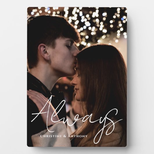 Always Script パーソナライズされた Couls写真 フォトプラーク (正面)