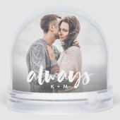 Always Script Overlayカップルパーソナライズされた写真 (裏面)