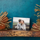Always Script Overlayカップルパーソナライズされた写真 フォトプラーク (側面)