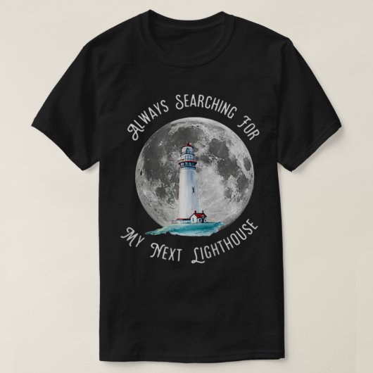 Always Searching for my net Lighthouse Zip  Tシャツ (デザイン正面)