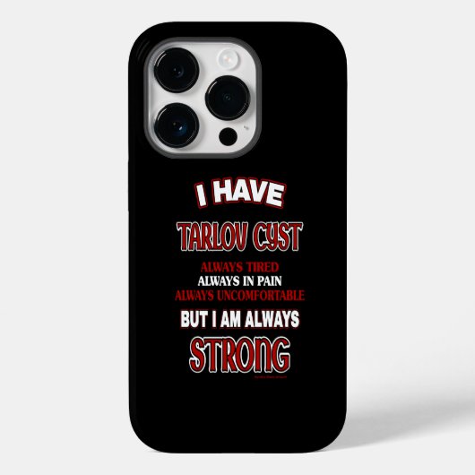 Always Strong...Tarlov Cyst Case-Mate iPhoneケース (裏面)