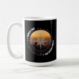 Always Take The Scenic Route Hiking Lovers  コーヒーマグカップ