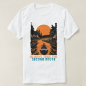Always Take the Second Route Tシャツ (デザイン正面)