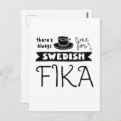 Always Time for Swedish Fikaはがき ポストカード (正面/裏面)