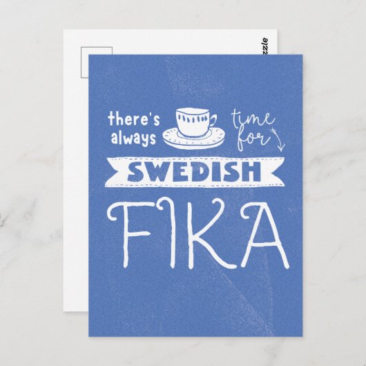 Always Time for Swedish Fikaはがき ポストカード (正面/裏面)