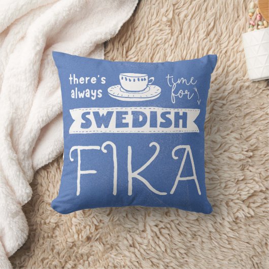 Always Time for Swedish Fika クッション (ブランケット)