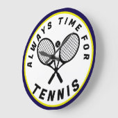 Always Time for Tennis ラージ壁時計 (傾斜)