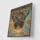 Always Time to Rock スクエア壁時計 (傾斜)