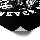 Always Tired Never Broke Funny Monkey (2 Sided) ポスター (角)