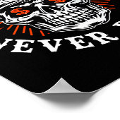 Always Tired Never Broke Funny Skull (on Back)  ポスター (角)