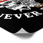 Always Tired Never Broke Funny Skull (on Back)  ポスター (角)