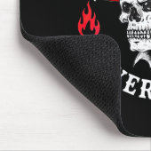 Always Tired Never Broke Funny Skull (on Back)  マウスパッド (コーナー)