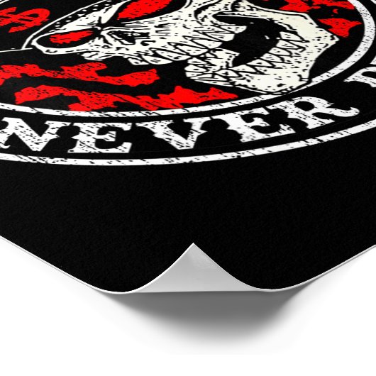 Always Tired Never Broke Skull (on Back)  ポスター (角)