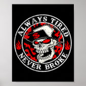 Always Tired Never Broke Skull (on Back)  ポスター (正面)