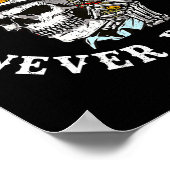 Always Tired Never Broke Skull (on Back)  ポスター (角)